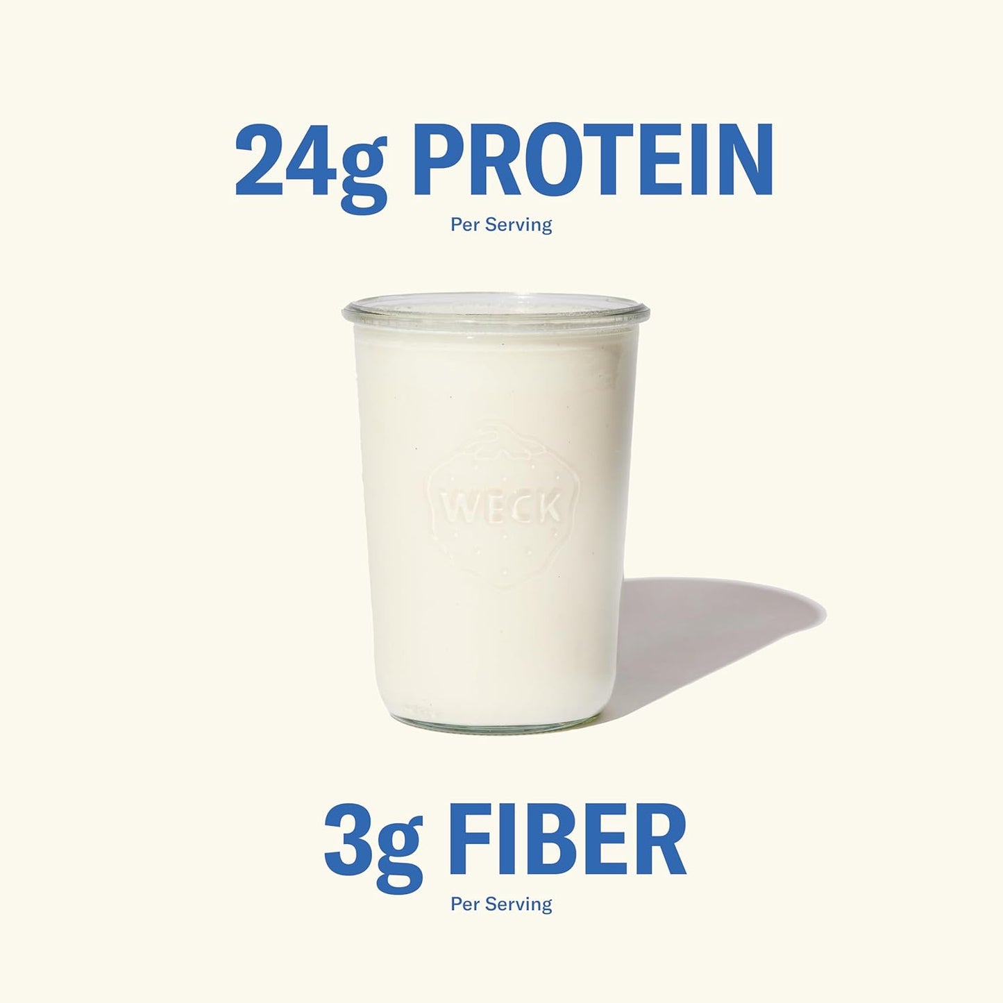 Grass Fed Whey Protein Powder, Vanilla Bean, 24g Protein with Collagen Peptides, Bovine Colostrum, Hemp Hearts & Prebiotic Fiber, No Added Sugar or Artificial Ingredients, 20 Servings